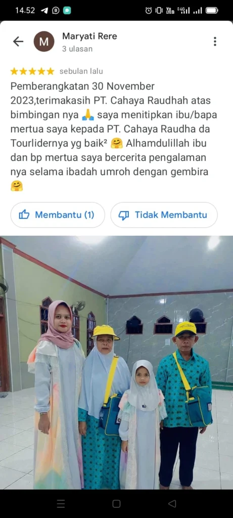 testimoni cahaya raudhah