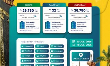 Umroh Shafa 1 Pesawat 10 Juli 2026 Bintang 3
