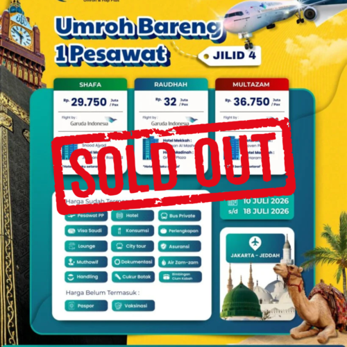 paket umroh cahaya raudhah jogja 10 juli