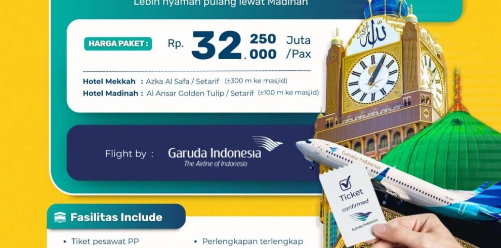 Umroh Raudhah Reguler 30 Juli 2026 9 Hari