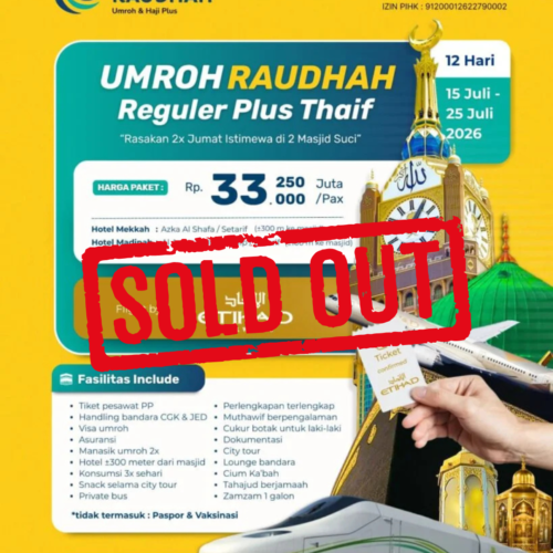 paket umroh cahaya raudhah jogja 15 juli