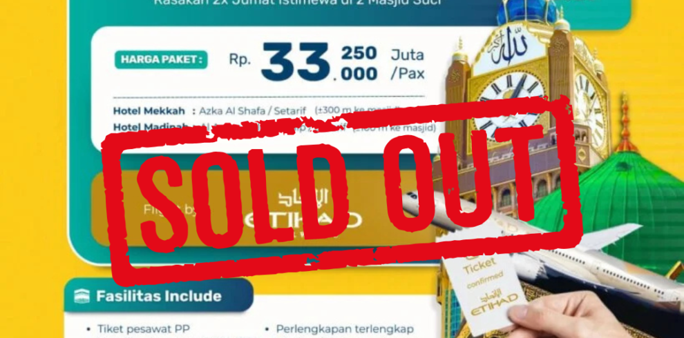 paket umroh cahaya raudhah jogja 15 juli