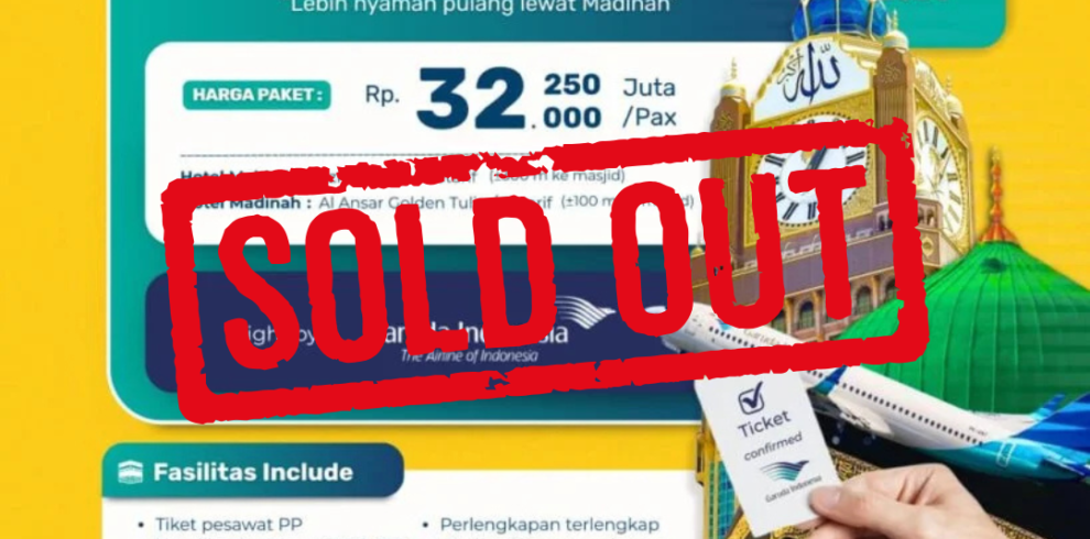 paket umroh cahaya raudhah jogja 30 juli