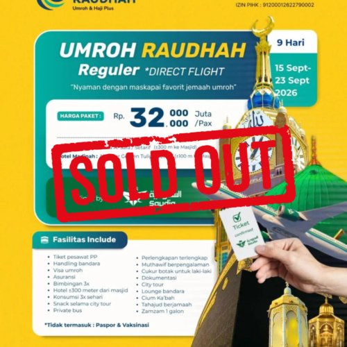 paket umroh cahaya raudhah jogja 15 September