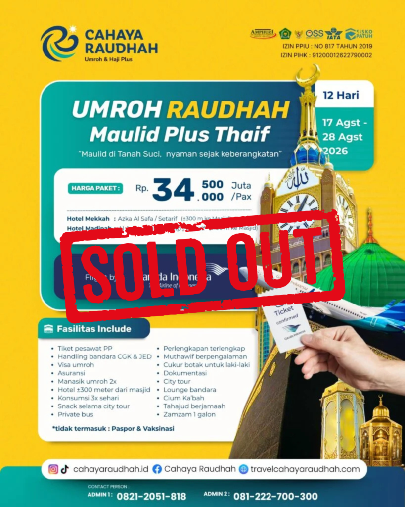 paket umroh cahaya raudhah jogja 17 Agustus