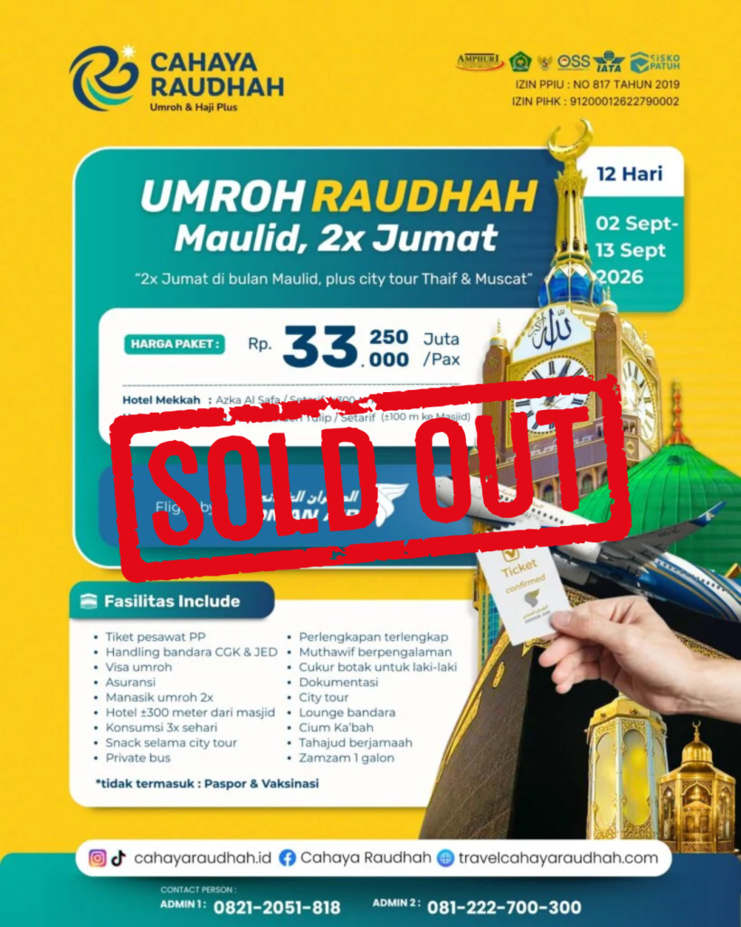 paket umroh cahaya raudhah jogja 2 September
