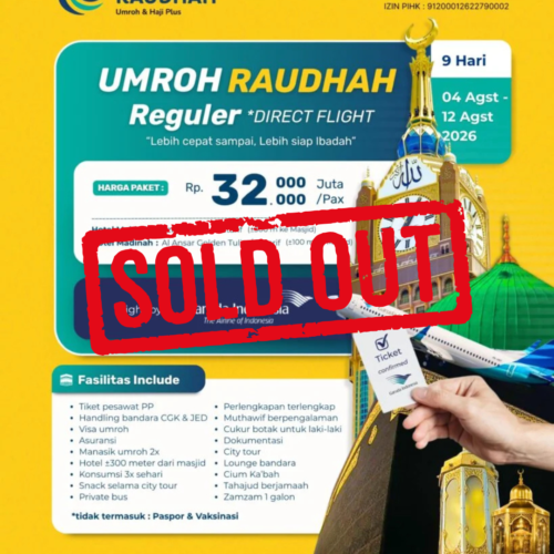 paket umroh cahaya raudhah jogja 4 Agustus